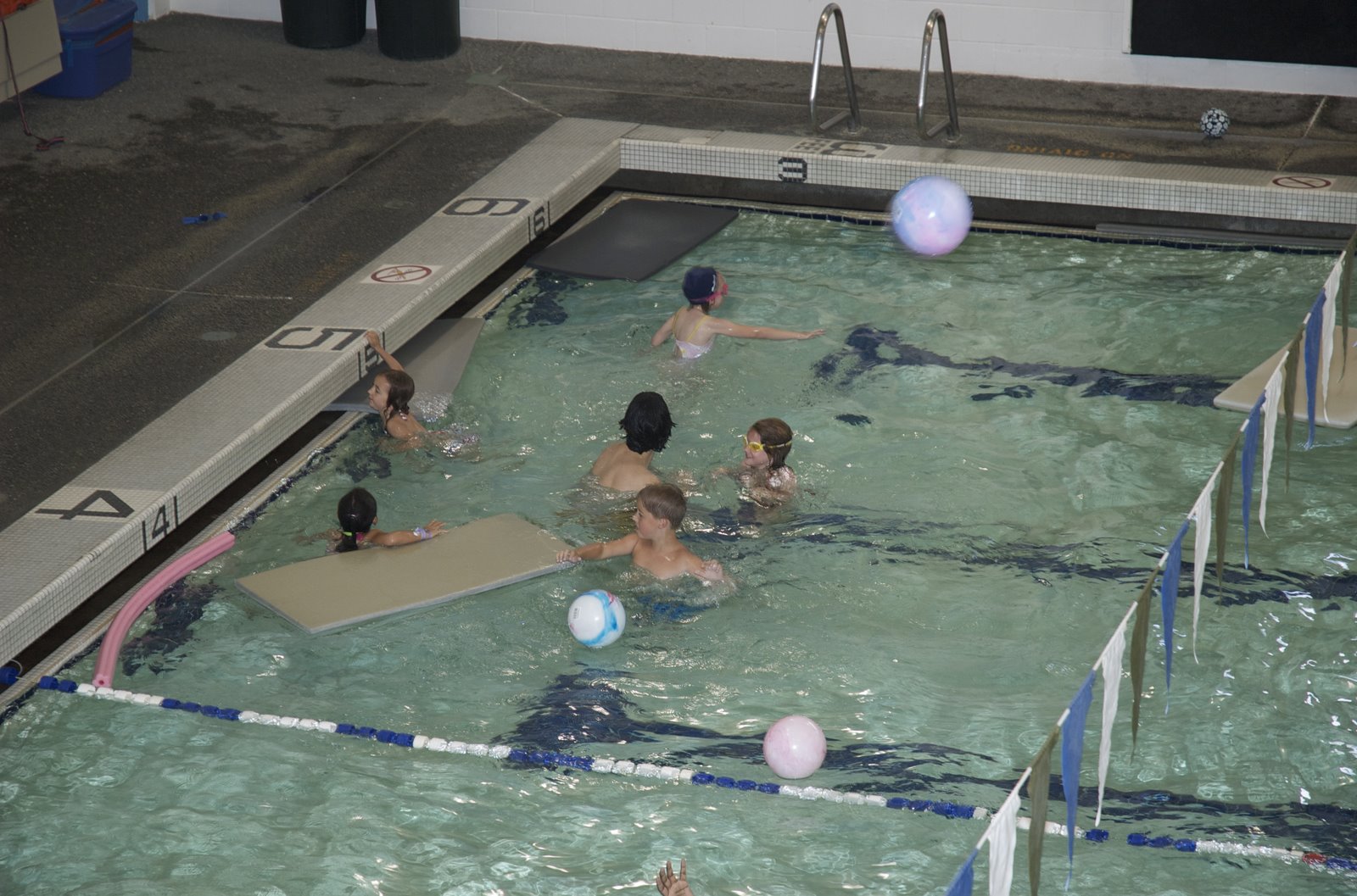Swimming at Monti’s party