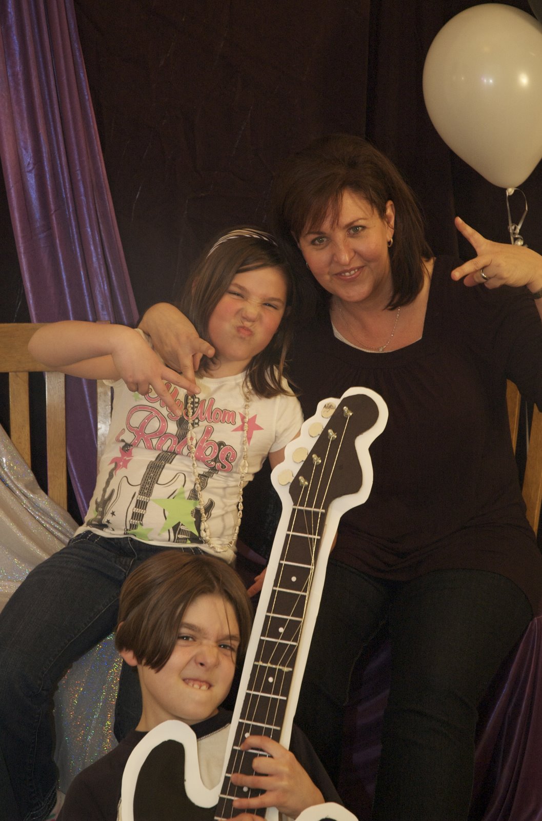 Rock family poses