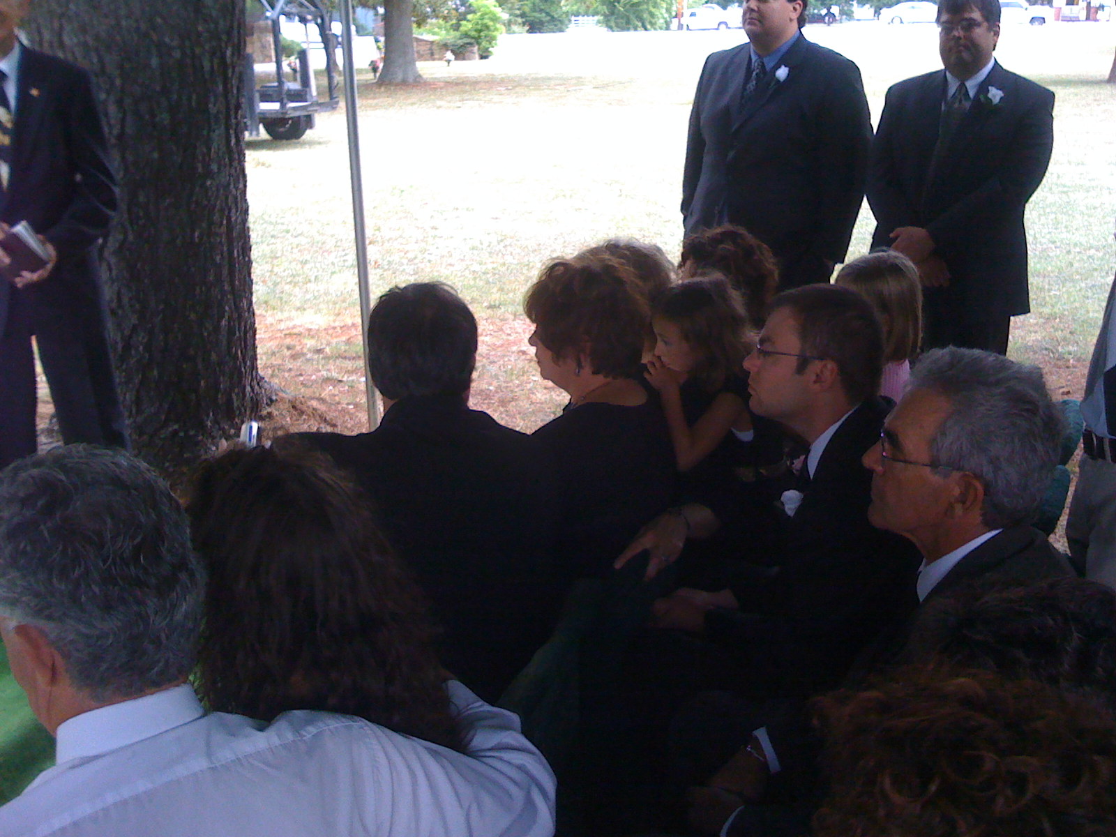 at the cemetery