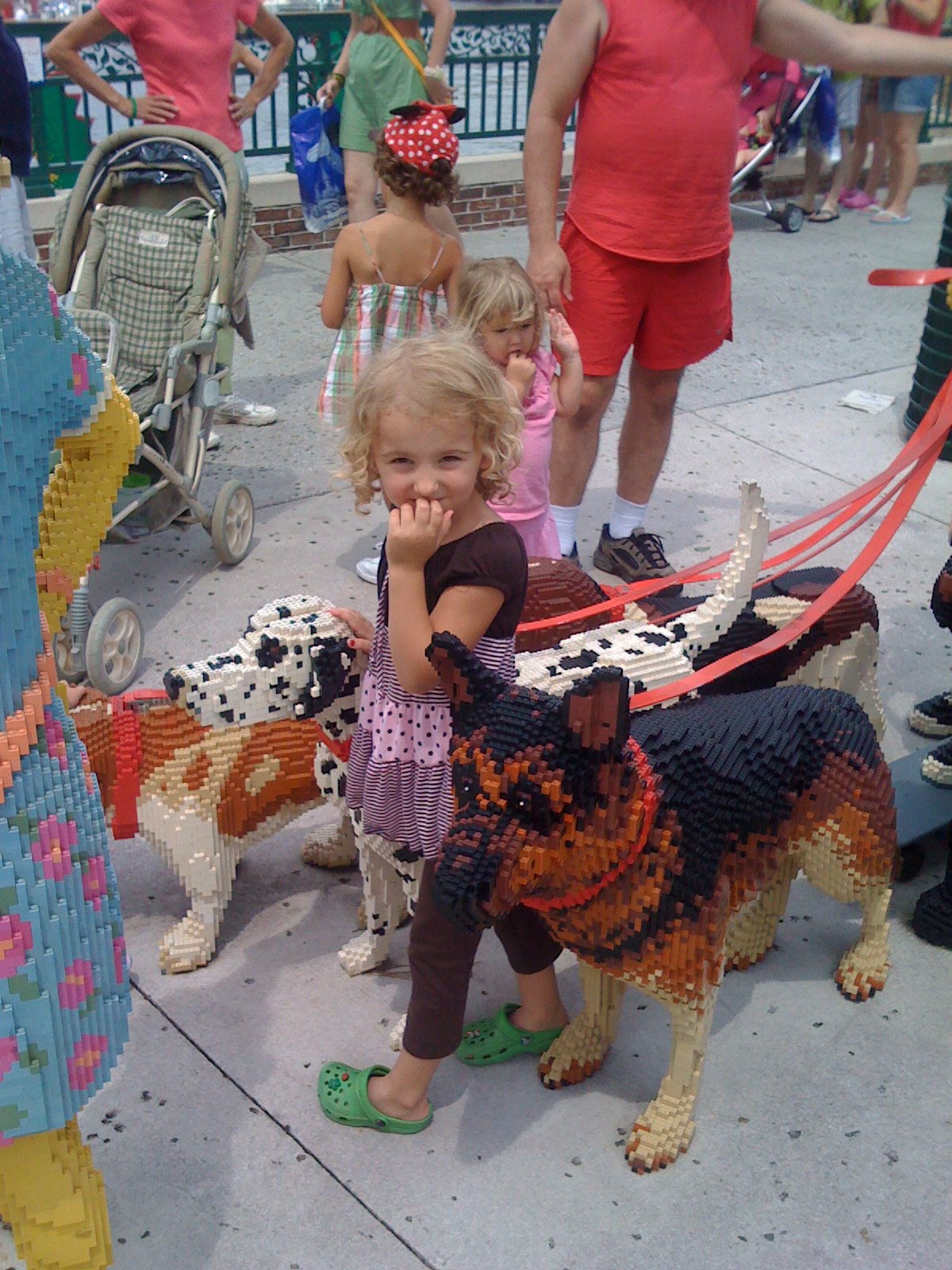 Walking the Lego dogs