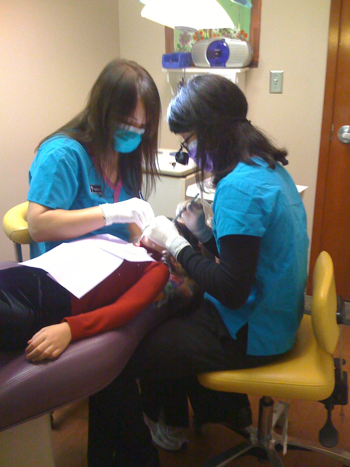 Monti’s getting a cavity filled