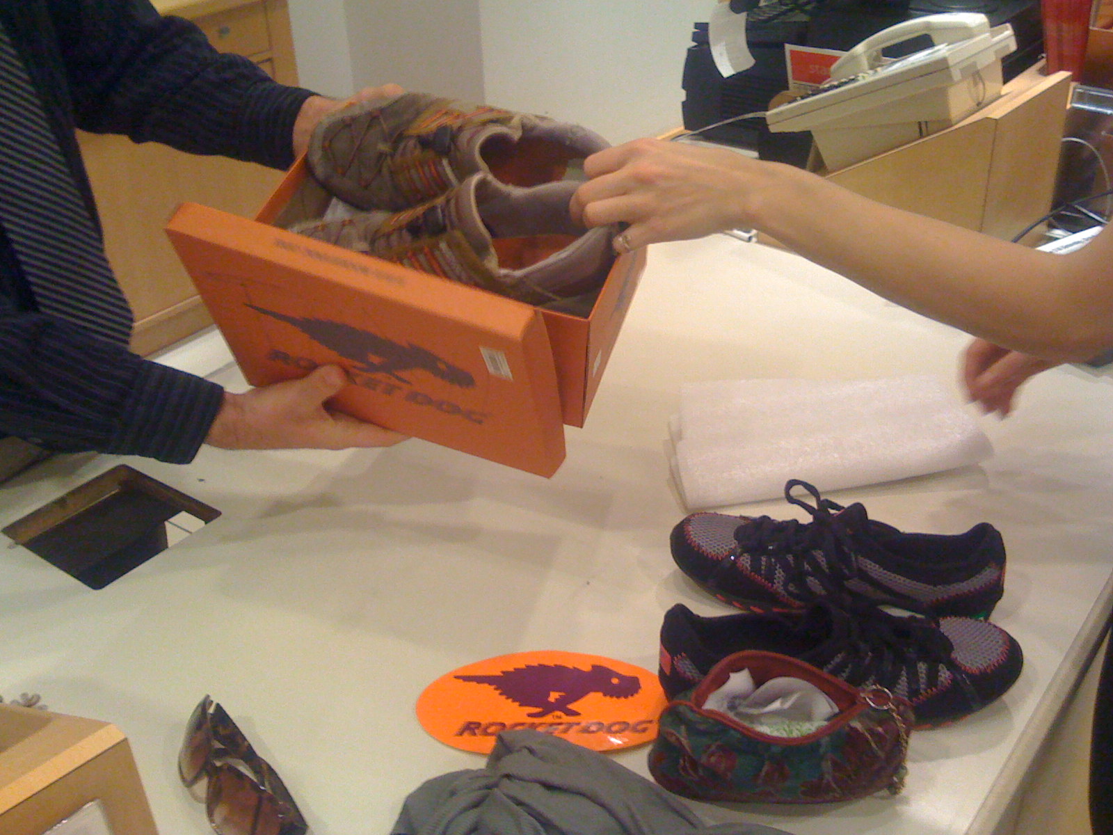 Goodbye old shoes
