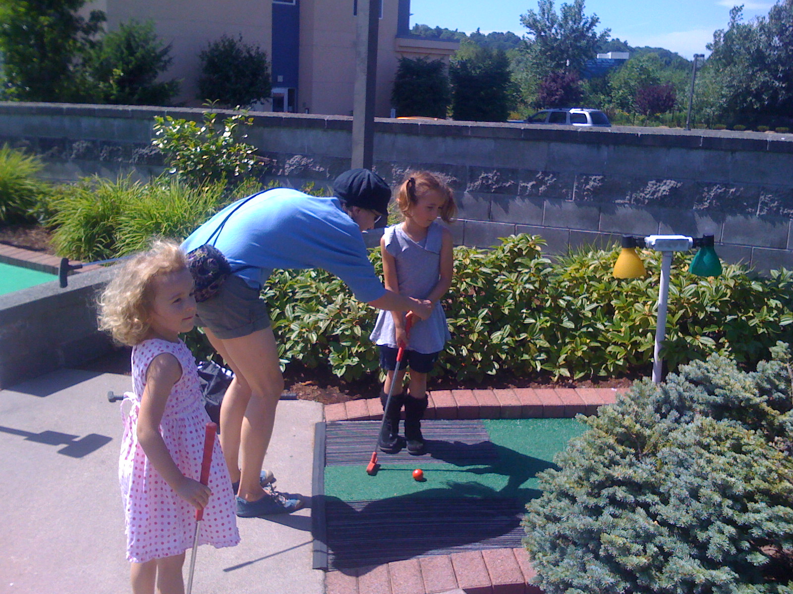 Mini golf with Maggie
