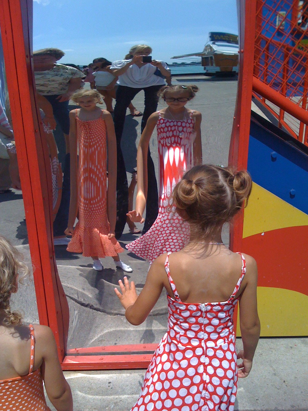 Fun with mirrors at Navy Pier