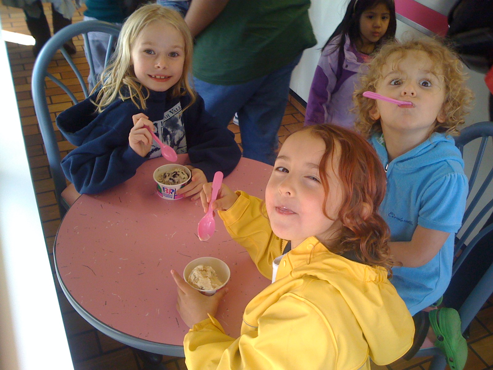They worked up an appetite for ice cream