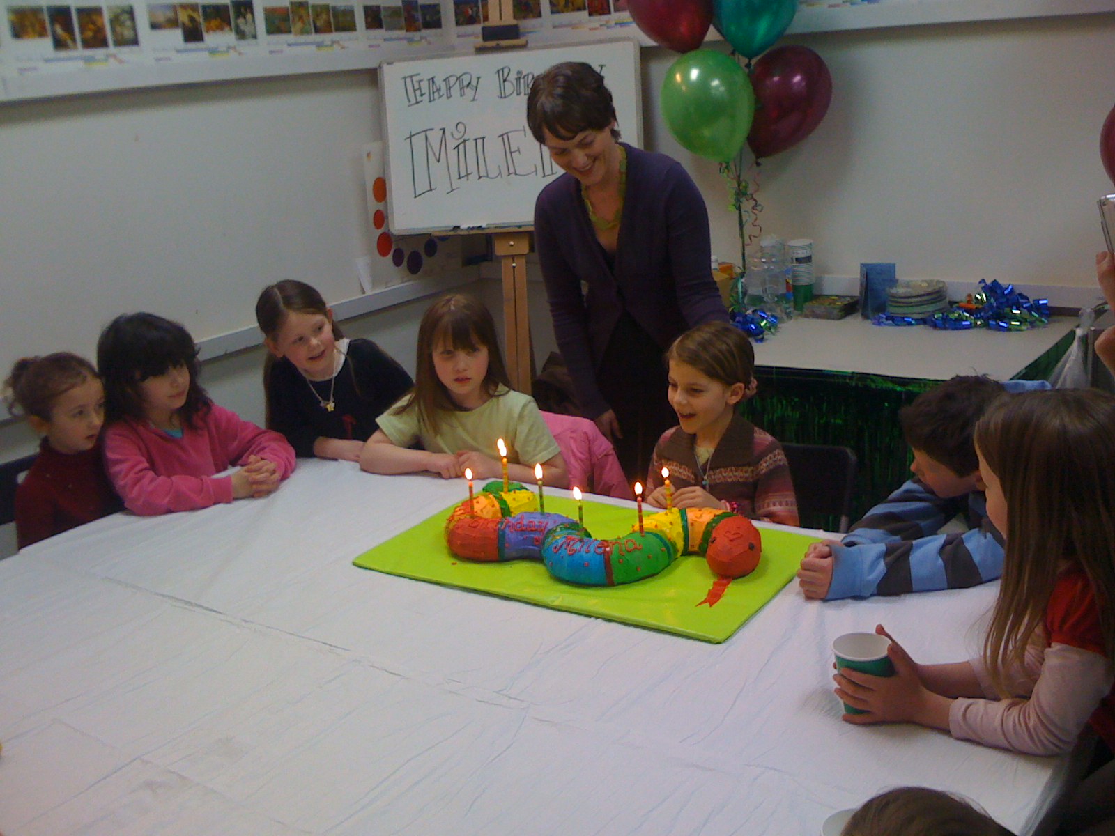 Snake birthday cake
