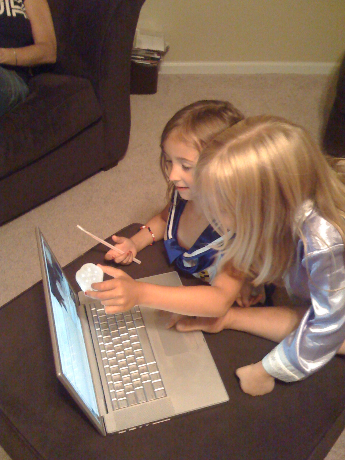 Monti talking to  Joe on video chat telling him all about her tooth