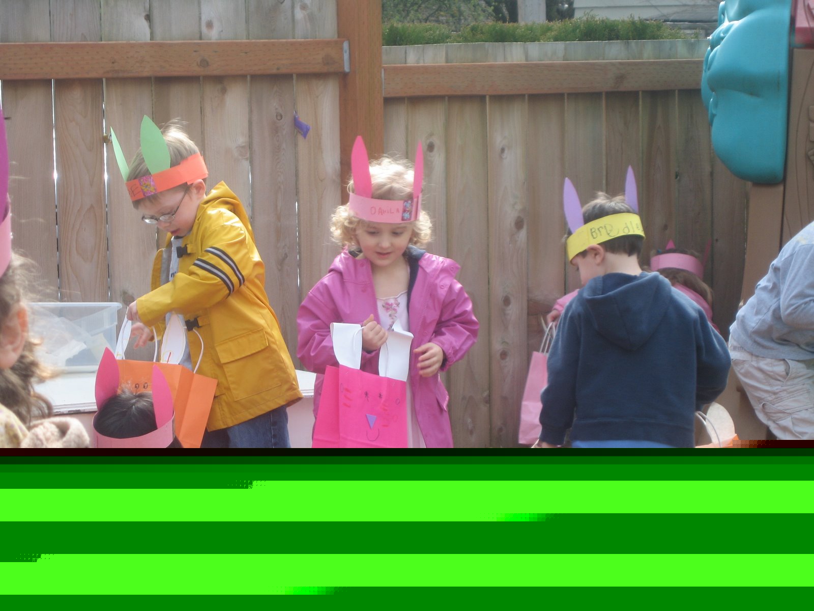 Dahlia’s egg hunt at school