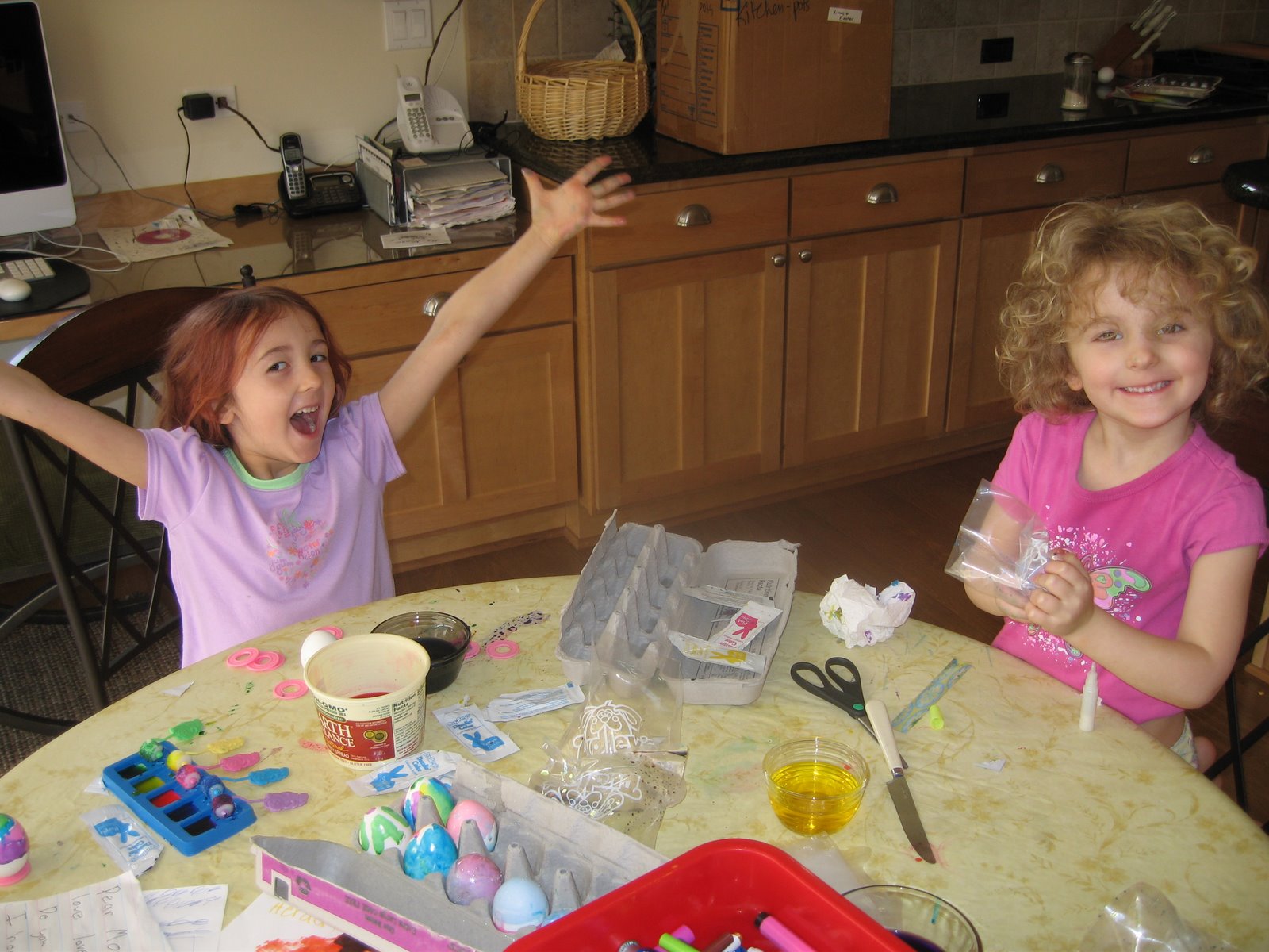 Easter egg coloring
