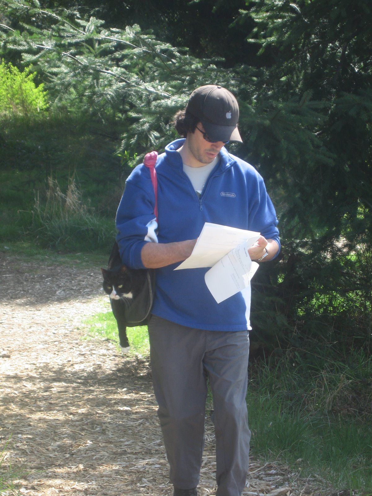 Lumpy loved geocaching too