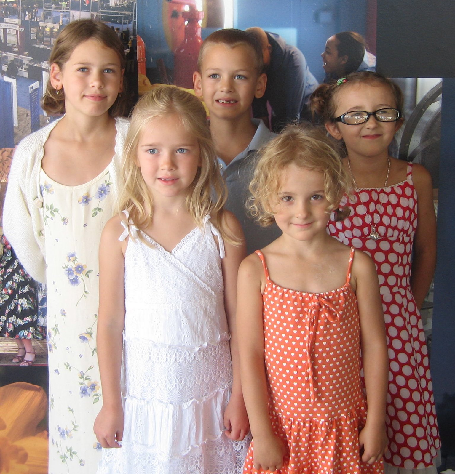 the kids before the play