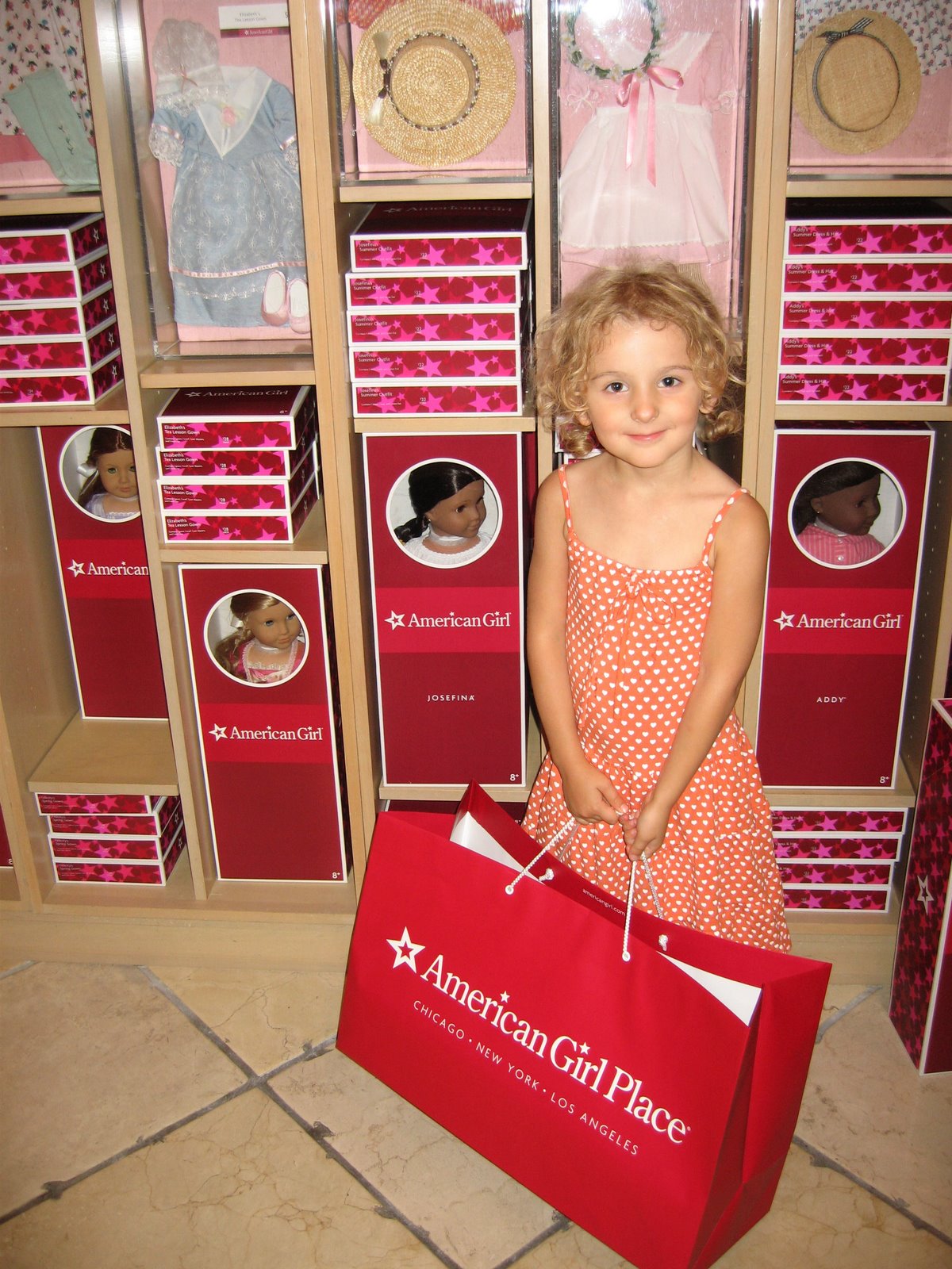 Dahlia gets her American Girl Doll