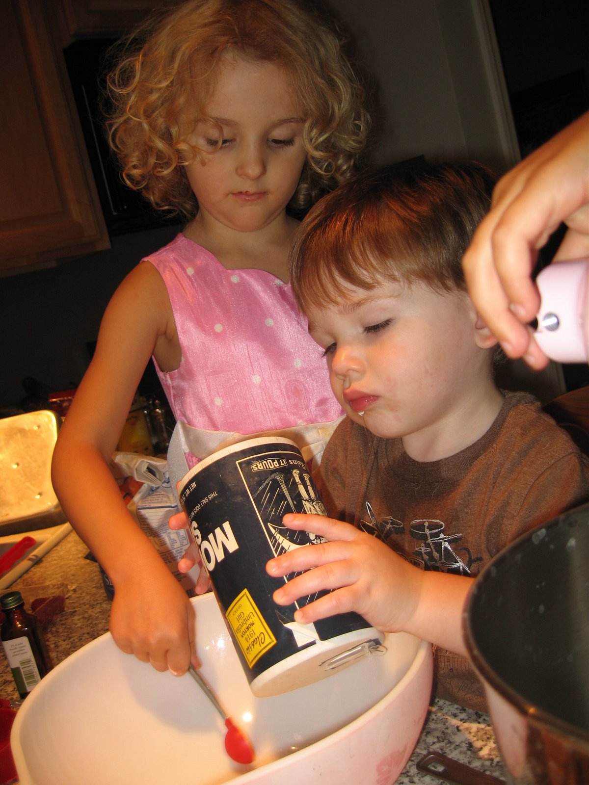 Baking cookies with Brecken