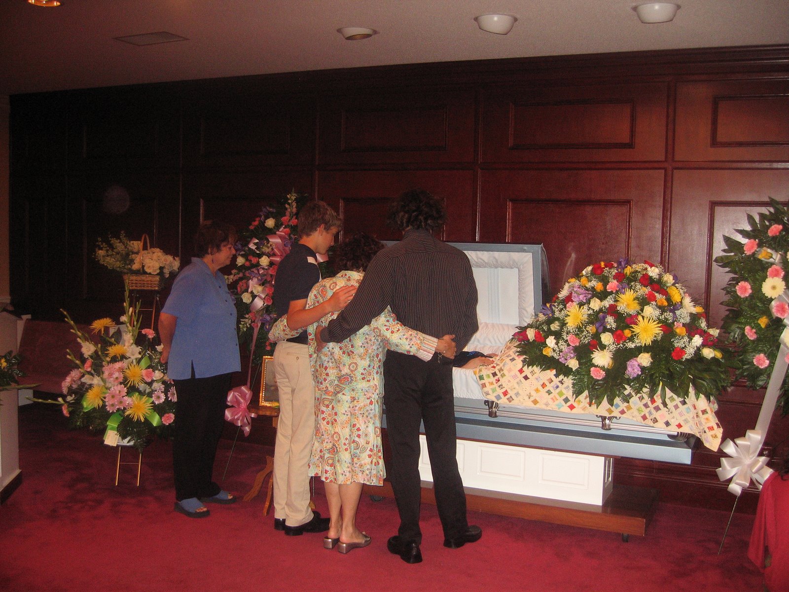 at the wake