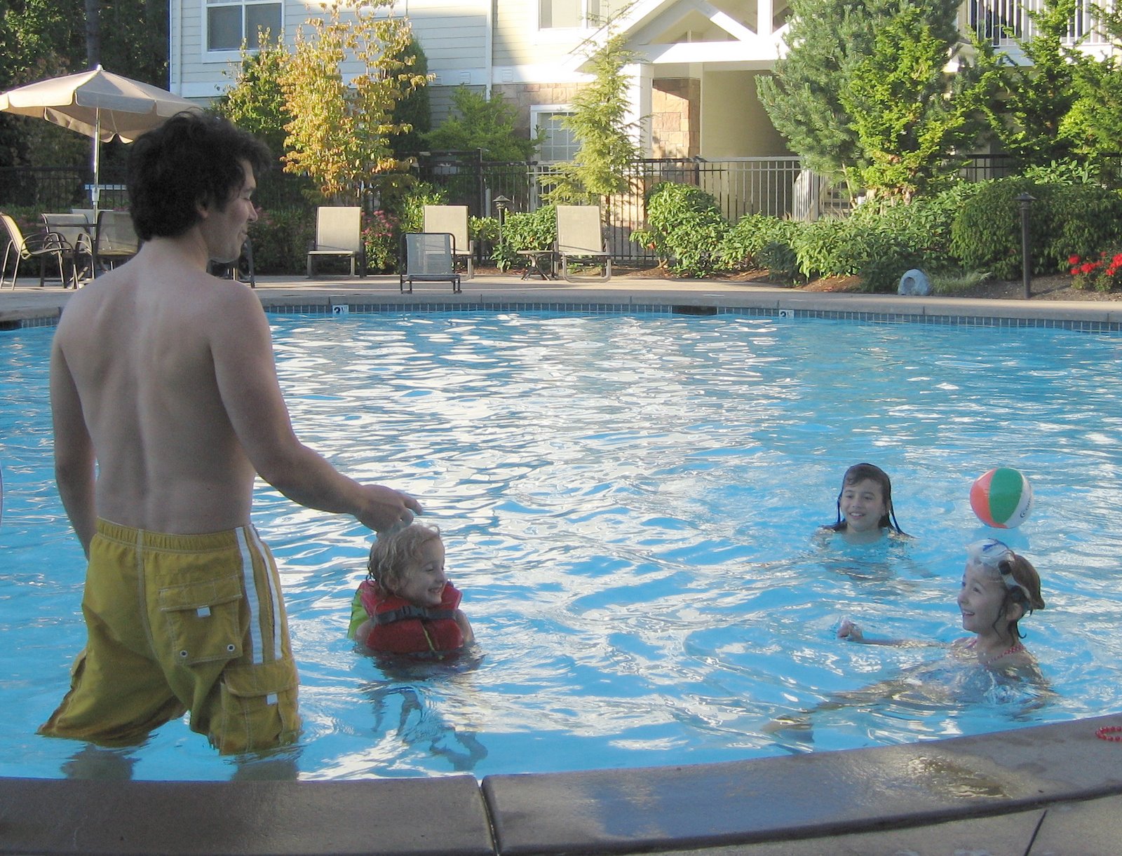 back at the pool