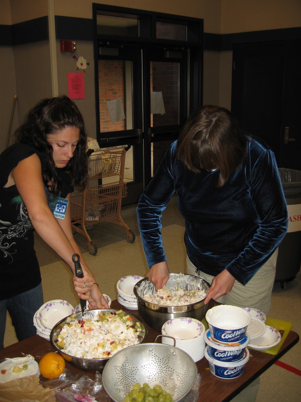 Getting the food ready for the feast