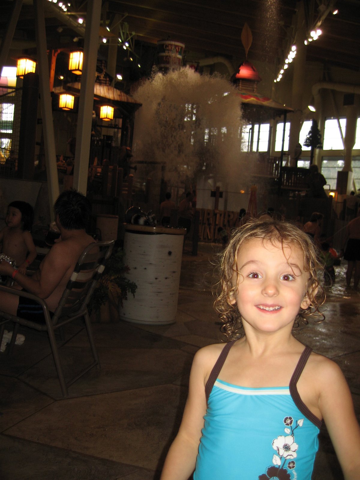 In the water park