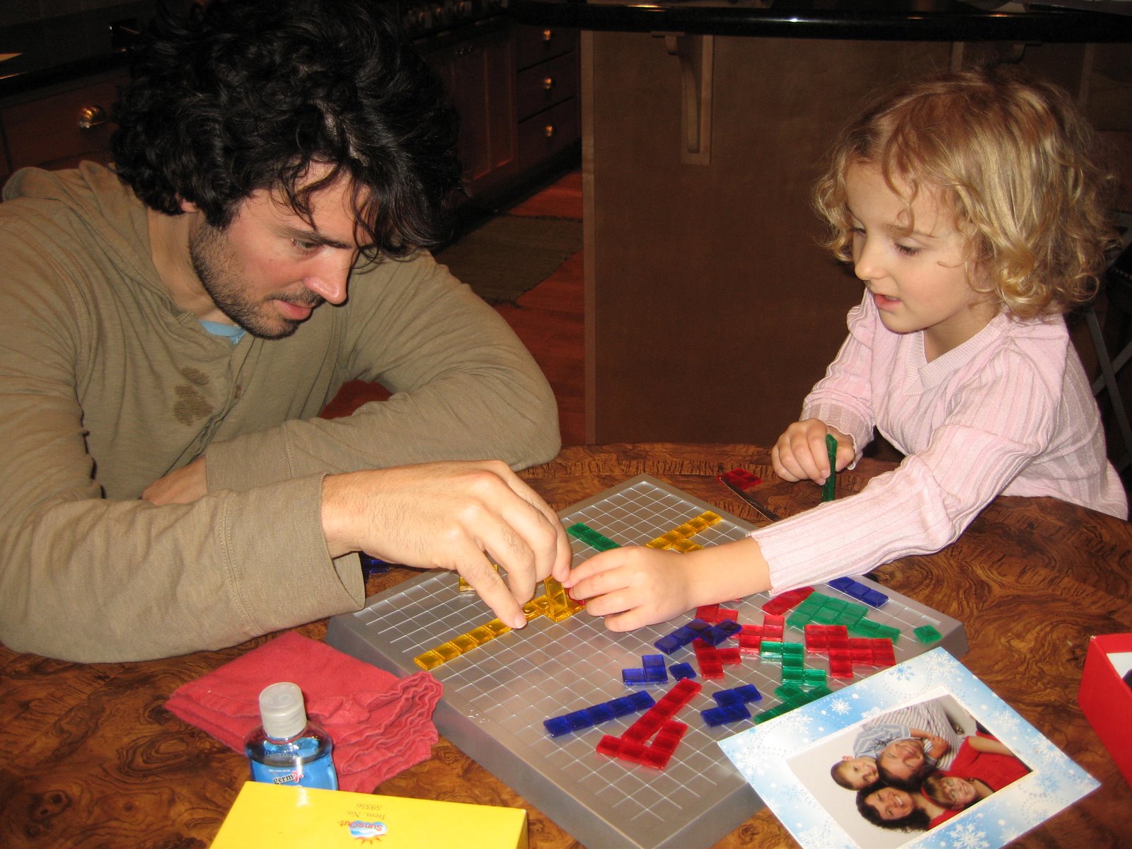 Playing games with Dad