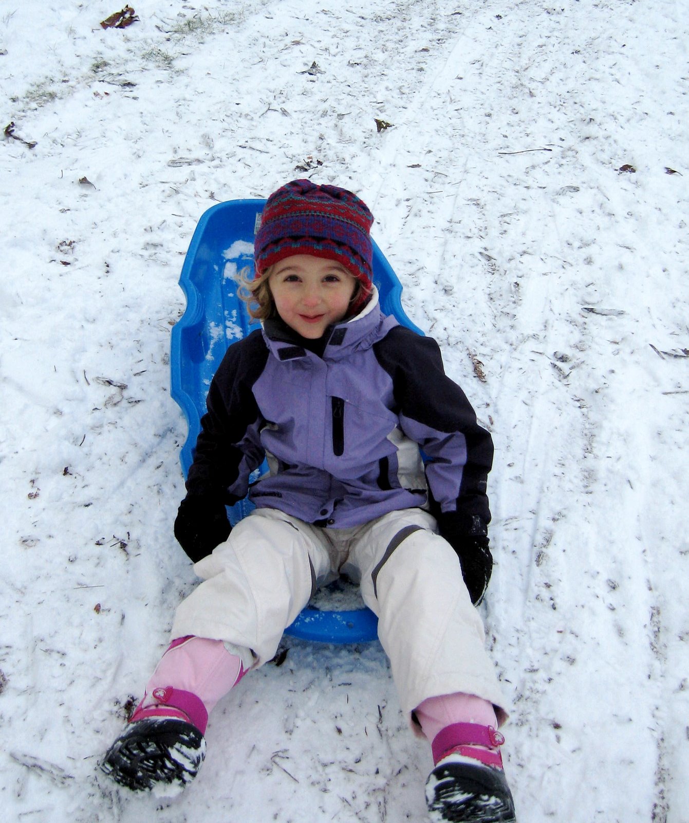 Sledding in our neighborhood