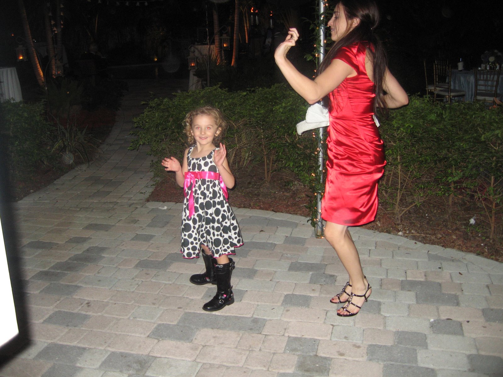 Dahlia dancing with her favorite partner