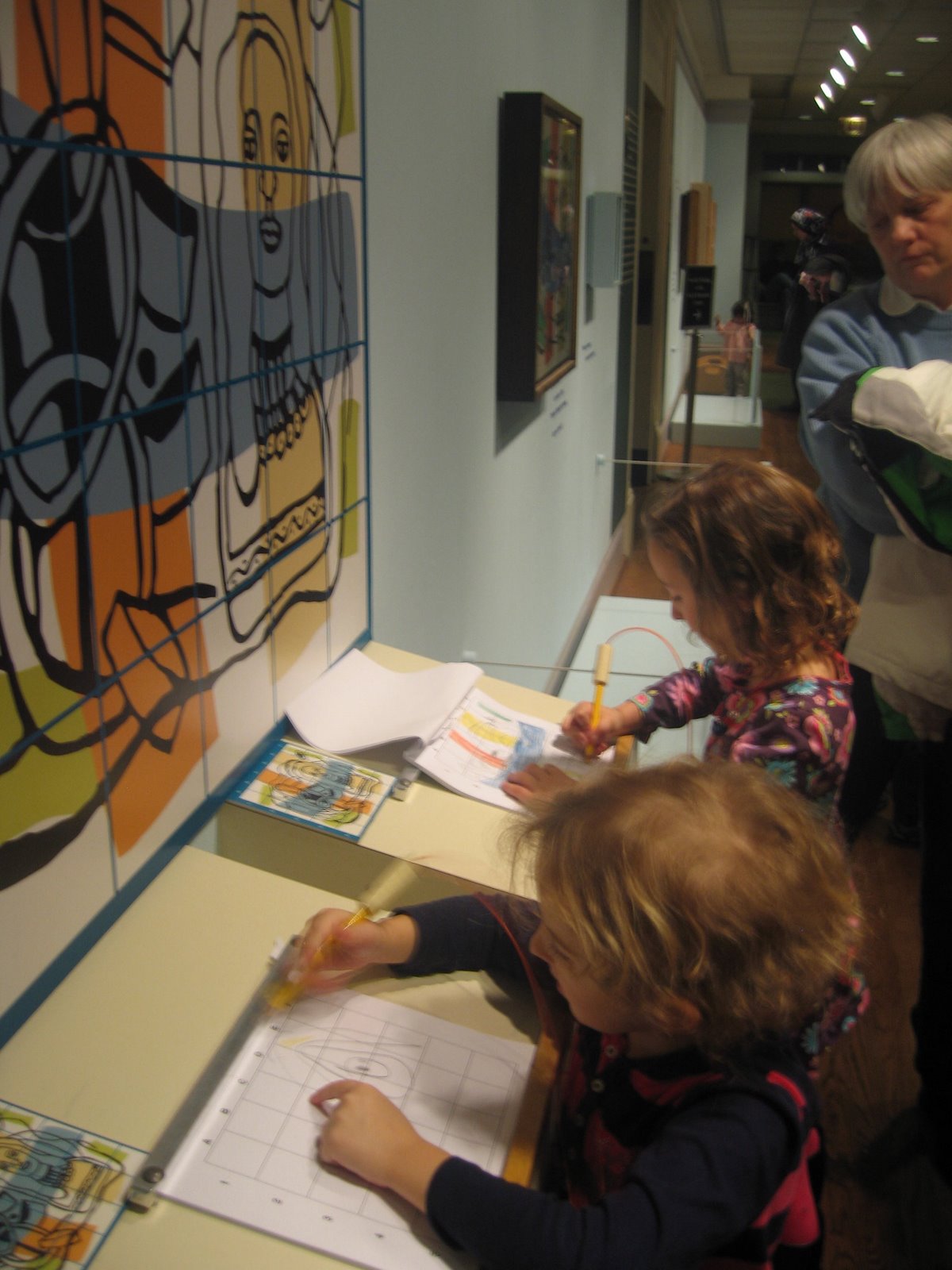 Young artist at work