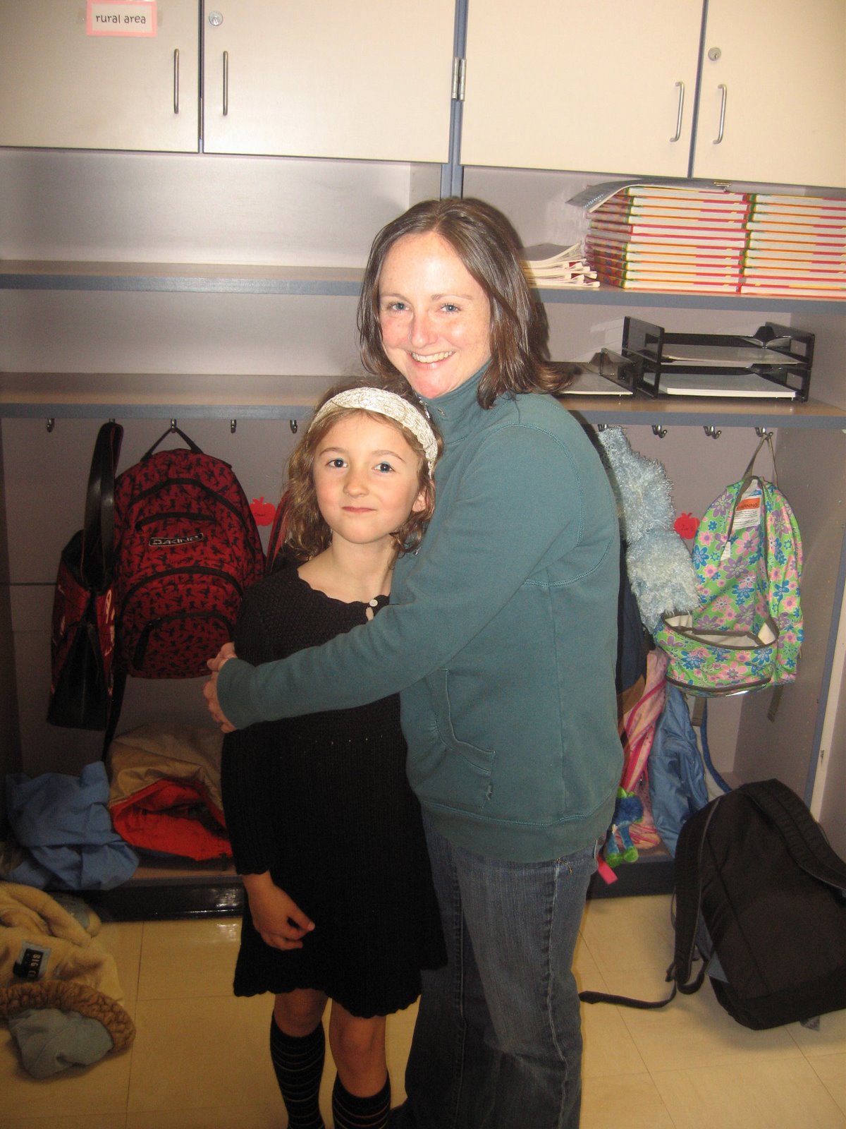 Monti and her teacher