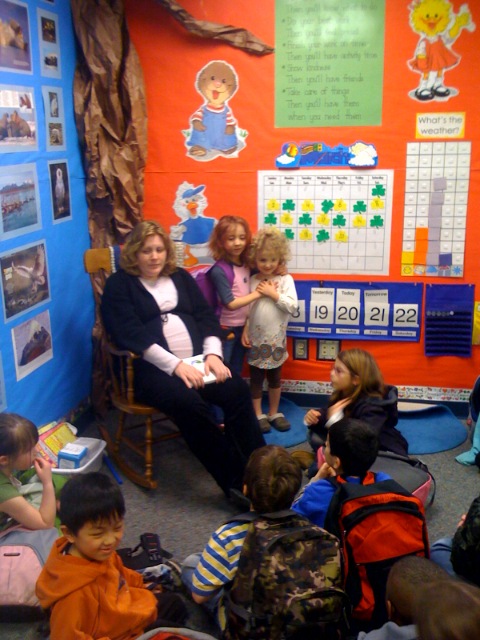 Monti brings Dahlia as her show-and-tell