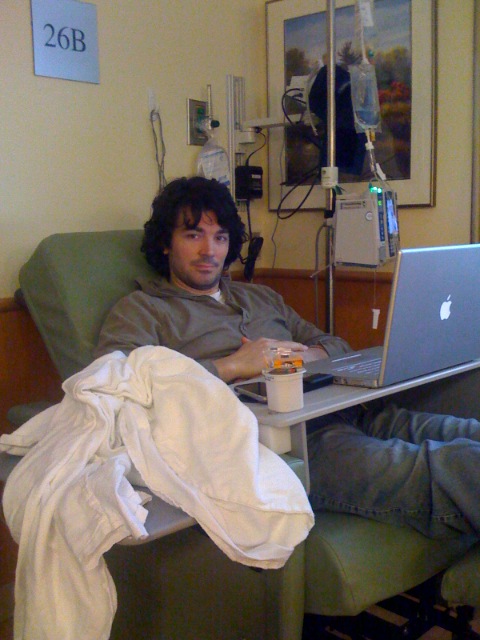 Joe at his infusion