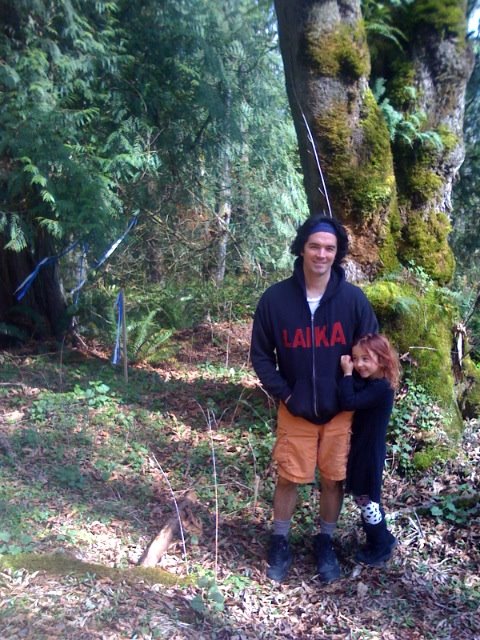 Hiking around doomed trees.